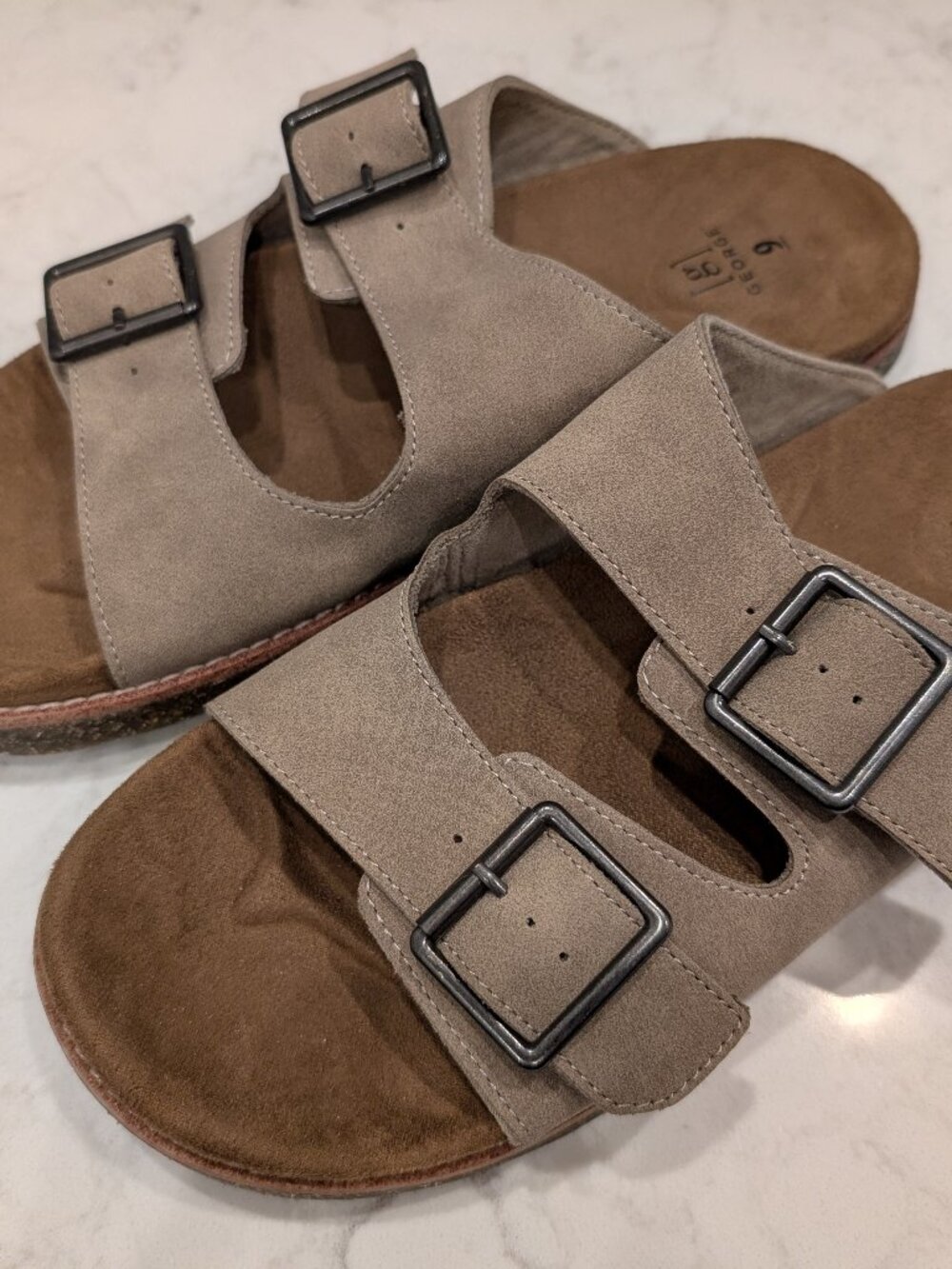George Two Strap Sandals